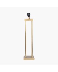 Langston Satin Brass Metal Column Table Lamp Base