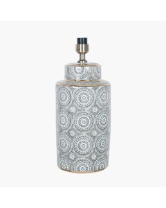 Kari Circle Pattern Ceramic Table Lamp Base