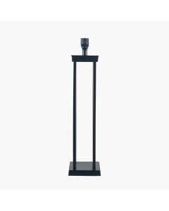 Langston Matt Black Metal Column Table Lamp Base