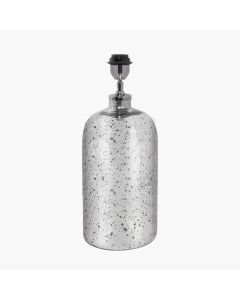 Ophelia Mercurial Glass Table Lamp Base with Henry 40cm Taupe Handloom Cylinder Lampshade