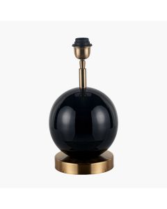 Sofia Black and Gold Enamel Table Lamp