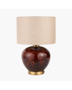 Lucien Tortoiseshell Glass Table Lamp