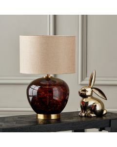 Lucien Tortoiseshell Glass Table Lamp