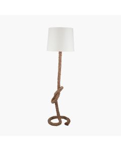 Martindale Rope Knot Floor Lamp with Natural Shade