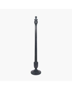 Captiva Antique Black Mango Wood Floor Lamp Base