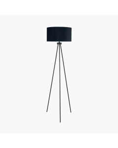 Houston Matt Black Metal Tripod Floor Lamp