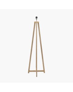 Whitby Grey Wash Wood Tapered 4 Post Floor Lamp Base