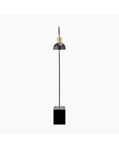 Mayfair Matt Black Domed Task Floor Lamp