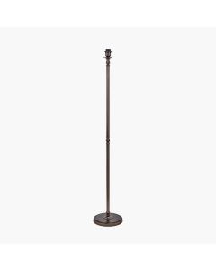 Piero Antique Bronze Metal Candlestick Floor Lamp Base