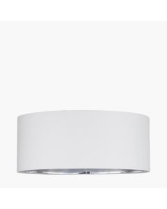 Elin 55cm Ivory Poly Cotton and Silver Lining Non Electrictrictric Pendant