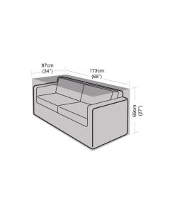  2-3 Seater Small Sofa Weather Cover 173x87x69cm 