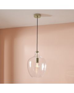 Islay Clear Bubble Glass Pendant