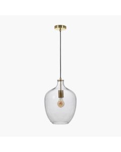 Islay Clear Bubble Glass Pendant