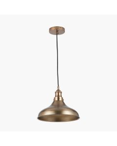 Ellis Antique Brass Cafe Metal Pendant