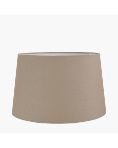Winston 20cm Taupe Handloom Tapered Cylinder Shade