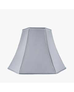 Lyla 35cm Steel Grey Silk Mix Bowed Lampshade