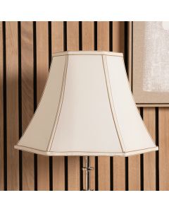 Lyla 50cm Cream Silk Mix Bowed Lampshade