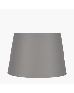 Adelaide 30cm Steel Grey Tapered Poly Cotton Shade
