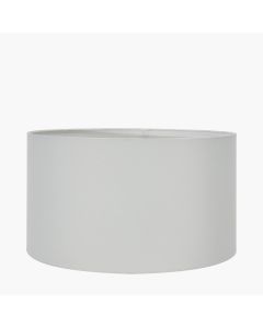 Harry 40cm Ivory Cotton Mix Cylinder Lampshade