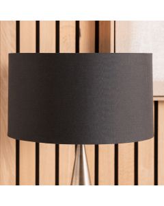 Harry 35cm Black Cotton Mix Cylinder Lampshade