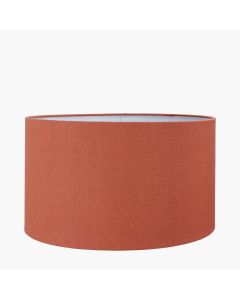Henry 40cm Tobacco Handloom Cylinder Lampshade