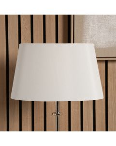Martha 40cm Cream Oval Silk Mix Tapered Lampshade