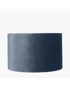 Bow 35cm Slate Velvet Cylinder Lampshade