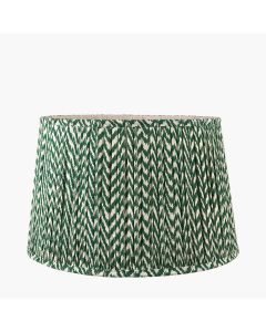 Vienna 30cm Forest Green Chevron Mushroom Pleat Shade 