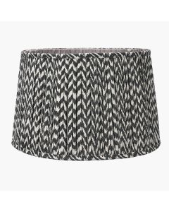 Vienna 45cm Black Chevron Mushroom Pleat Lampshade