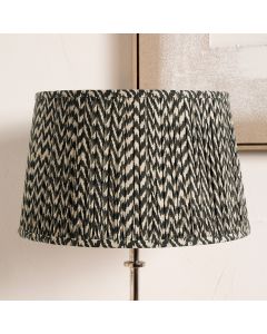 Vienna 30cm Black Chevron Mushroom Pleat Lampshade 