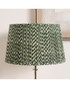 Vienna 30cm Forest Green Chevron Mushroom Pleat Shade 