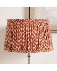 Vienna 35cm Red Chevron Mushroom Pleat Lampshade 