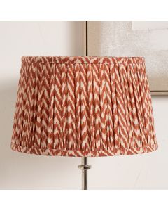 Vienna 50cm Red Chevron Mushroom Pleat Lampshade