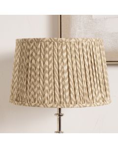 Vienna 35cm Taupe Chevron Mushroom Pleat Lampshade 