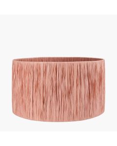 Tilia 30cm Apricot Raffia Cylinder Lampshade