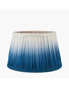 Scallop 40cm Blue Ombre Soft Pleated Tapered Lampshade 