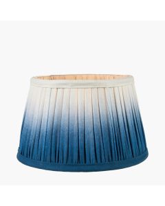 Scallop 30cm Blue Ombre Soft Pleated Tapered Lampshade 