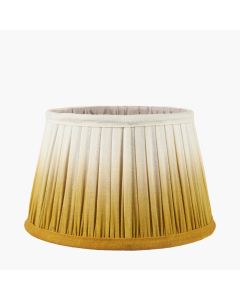 Scallop 20cm Mustard Ombre Soft Pleated Tapered Shade