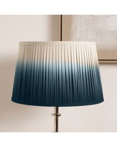 Scallop 30cm Blue Ombre Soft Pleated Tapered Lampshade 