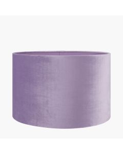 Rene 40cm Lilac Velvet Cylinder Shade