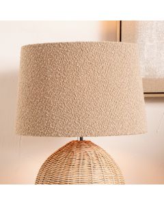 Martigues 35cm Taupe Boucle Tapered Cylinder Lampshade