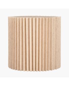 Callista 30cm Natural Linen Hard Pleat Lampshade