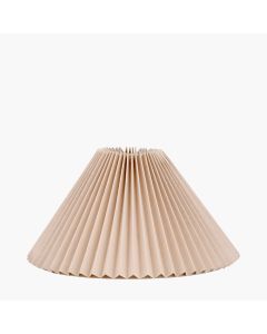 Amelia 35cm Natural Linen Hard Pleat Tapered Lampshade