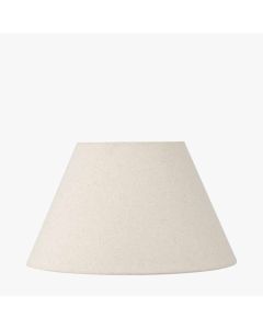 Seychelles 40cm Cream Slubby Cotton Empire Lampshade