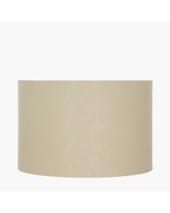 Lino 40cm Butterscotch Self Lined Linen Drum Lampshade