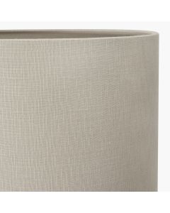 Lino 45cm Grey Self Lined Linen Cylinder Lampshade