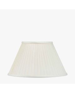 Bacall 35cm Almond Silk Knife Pleat Empire Lampshade