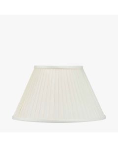 Bacall 40cm Almond Silk Knife Pleat Empire Lampshade
