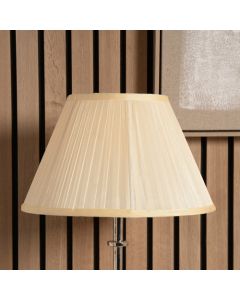 Bacall 30cm Almond Silk Knife Pleat Empire Lampshade