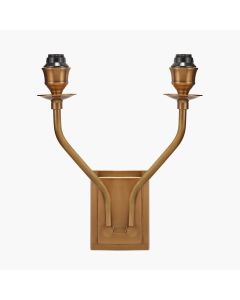 Tatiana Antique Brass Metal Double Wall Light
